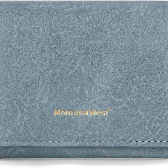 Womens Slim Wallet RFID Blocking Wallets Small Trifold - Picture 2 of 6